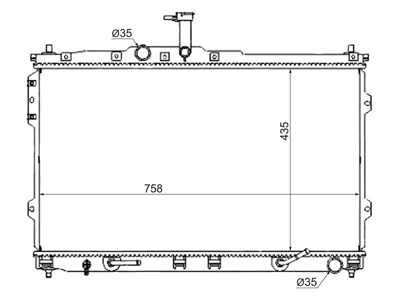 Радиатор hyundai grand starex. Радиатор sat в разборе.