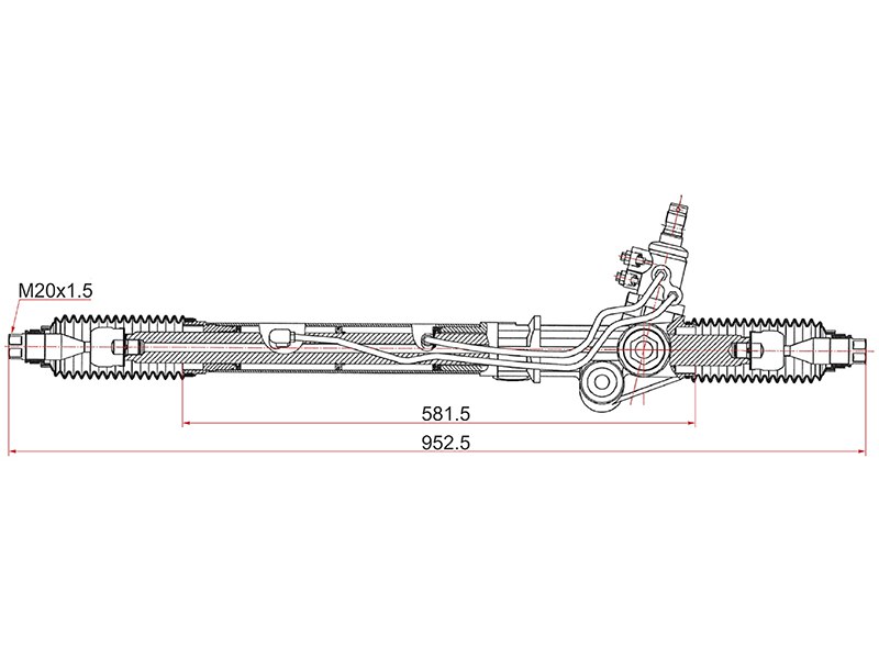 Схема рулевой рейки прадо 120